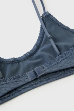 Niños ZARA Z3D +14 Años·Accesorios / Zapatos<Z3D CONJUNTO TOP Y BRAGUITA LISOS PUNTILLA