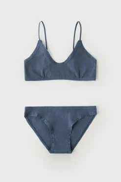 Niños ZARA Z3D +14 Años·Accesorios / Zapatos<Z3D CONJUNTO TOP Y BRAGUITA LISOS PUNTILLA