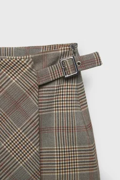 Niños ZARA Z3D +14 Años·Partes De Abajo<Z3D FALDA BERMUDA CUADROS