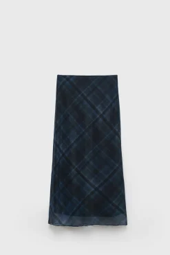 Niños ZARA Z3D +14 Años·Partes De Abajo<Z3D FALDA MIDI CUADROS TUL