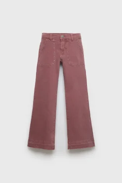 Niños ZARA Z3D +14 Años·Partes De Abajo<Z3D JEANS FLARE TACHAS