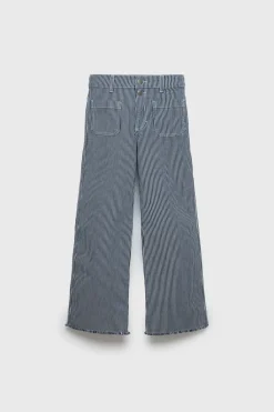 Niños ZARA Z3D +14 Años·Partes De Abajo<Z3D JEANS WIDE LEG RAYAS