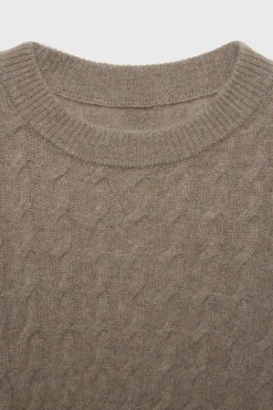 Niños ZARA Z3D +14 Años·Partes De Arriba<Z3D JERSEY PUNTO OCHOS CON LANA Y CASHMERE