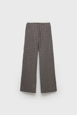 Niños ZARA Z3D +14 Años·Partes De Abajo<Z3D PANTALÓN CUADROS DOBLE CINTURILLA