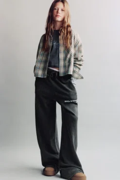 Niños ZARA Z3D +14 Años·Partes De Abajo<Z3D PANTALÓN EFECTO LAVADO TEXTO