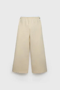 Mujer/Niños ZARA Z3D +14 Años·Partes De Abajo<Z3D PANTALÓN FELPA DOBLE CINTURILLA BANDAS
