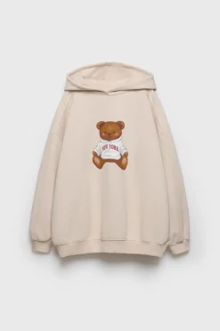 Niños ZARA Z3D +14 Años·Partes De Arriba<Z3D SUDADERA CAPUCHA OSO