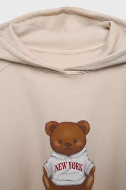 Niños ZARA Z3D +14 Años·Partes De Arriba<Z3D SUDADERA CAPUCHA OSO