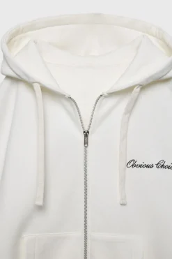 Mujer/Niños ZARA Z3D +14 Años·Partes De Arriba<Z3D SUDADERA CAPUCHA TEXTO BORDADO