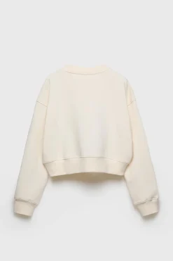 Mujer/Niños ZARA Z3D +14 Años·Partes De Arriba<Z3D SUDADERA CROPPED CALENTITO