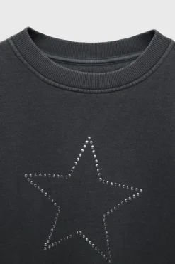 Niños ZARA Z3D +14 Años·Partes De Arriba<Z3D SUDADERA ESTRELLA TACHAS