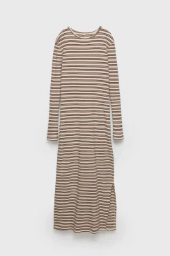 Niños ZARA Z3D +14 Años·Partes De Arriba|Z3D +14 Años·Partes De Abajo<Z3D VESTIDO MIDI RIB RAYAS