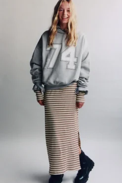 Niños ZARA Z3D +14 Años·Partes De Arriba|Z3D +14 Años·Partes De Abajo<Z3D VESTIDO MIDI RIB RAYAS