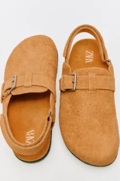 Niños ZARA 6 - 14 Años·Zapatos|6 - 14 Años·Zapatos<ZUECO PIEL