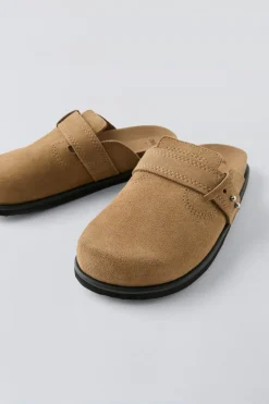 Niños ZARA 6 - 14 Años·Zapatos|6 - 14 Años·Zapatos<ZUECO PIEL SERRAJE